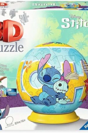 The Ravensburger 3D Puzzle 11596 - Puzzle-Ball Disney Stitch - Puzzle-Ball für Erwachsene und Kinder ab 6 Jahren: Erlebe Puzzle-n in der 3. Dimension