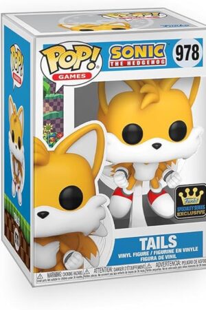 The Pop Sonic The Hedgehog - Tails Flying Specialty Series Limited Edition Exclusive Vinyl Figure Collectibles Bundle with Compatible Funko Box Protector