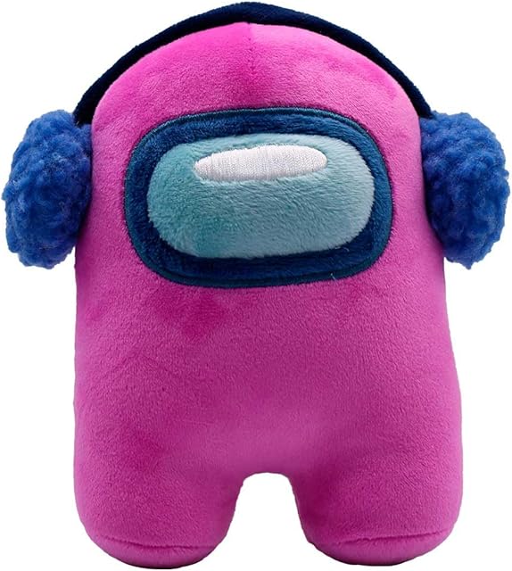 The Just Toys LLC Among US 6" Plush Series 4 (Pink w/Ear Muffs)