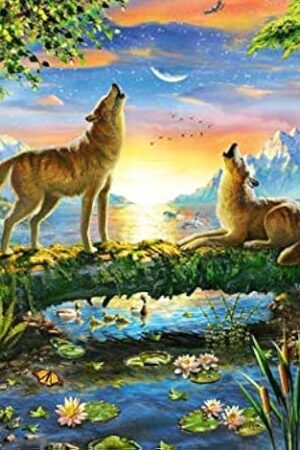 The Ravensburger Great Outdoors Puzzle Series: Wolf Harmony 300 Piece Jigsaw Puzzle for Adults - 82053 - Every Piece is Unique, Softclick Technology Means Pieces Fit Together Perfectly