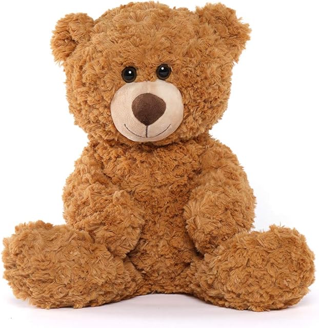 The Tezituor Small Teddy Bear Stuffed Animals 18inch, Cute Teddy Bear Plush Toys for Kids Girl Boy, Valentines Bear Plushie Gift for Girlfriend Boyfriend Women Wife, Brown - Sextoyzone
