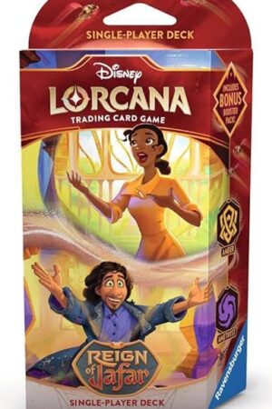 The Ravensburger Disney Lorcana TCG: Reign of Jafar Single-Player Deck – Amber & Amethyst for Ages 8 and Up | Engaging Gameplay | Over 200 Original Disney Artworks