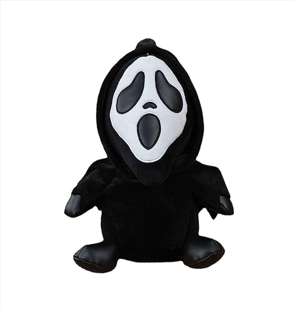 The Spooky Horror Plush with Phantom Mask Ultra Soft Horror Stuffed Animal for Halloween Decor Bulk Scary Movie Merch & Creepy Doll Alternative