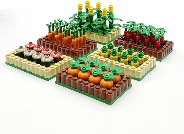 The dspitwod Cropland Set Farm Field Accessories Building Blocks Brick Playset for 6 Year Old Boys Girls Harvest Seasonal Building Kits for Boys Kids 8-12