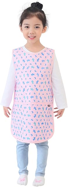 The Plie Kids Painting Apron – Waterproof Art Smock for Toddlers, Messy Play, Baking, Crafts, Cooking, Sensory Play