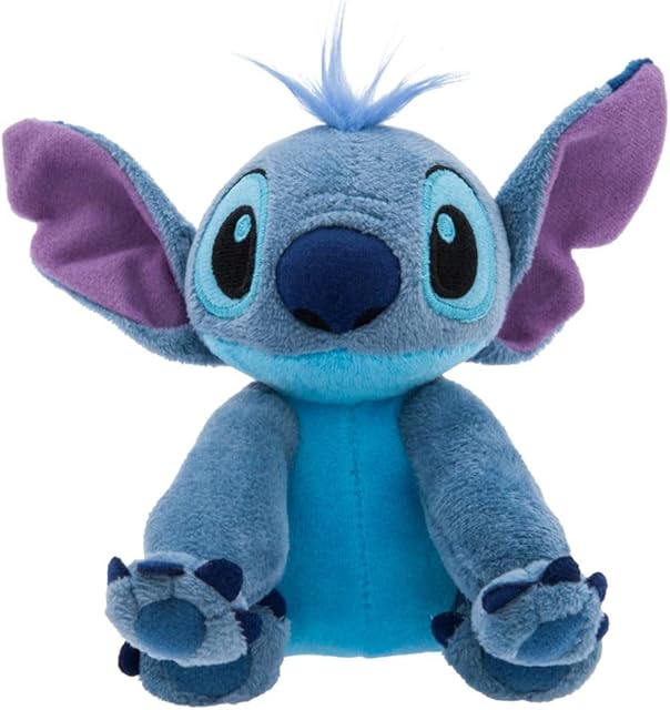 The DISNEY STORE Mini Bean Bag Plushies - Stitch - Cute Stuffed Animal with Detailed Sculpting, Embroidered Features, Bean Bag Bottom Plush Toys for Kids