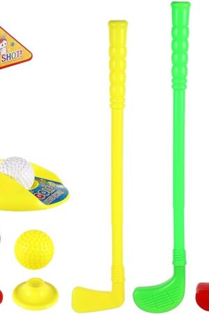 The Plastic Golf Club Set, Golf Set with Practice Holes Toddler Toy Golf Kids Golf Training Club Small Golf Sticks Balls Golf Ball Game Play Set Outdoor Sports for Boys Girls