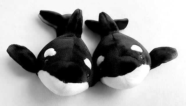The 2PCS Premium Orca Stuffed Animal - 11.8 Inches Orca Whale Plush for Kids, Plush Toy Killer Whale Shark Stuffed Animal Gifts for Babies, Toddlers