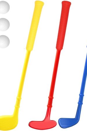The Plastic Mini Golf Clubs for Toddlers,Kids Golf Clubs Set,Outdoor/Indoor Golf Toys Christmas Birthday Present for Boys Girls
