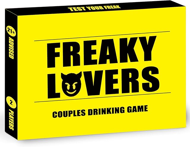 The Couple Drinking Game for Date Night to Test Your Freak, Fun Couple Game for Romantic Anniversary & Valentines Birthdays Gift (Freaky Lovers)