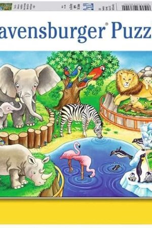 The Ravensburger Animals in The Zoo Jigsaw Puzzle (2x12 Piece)