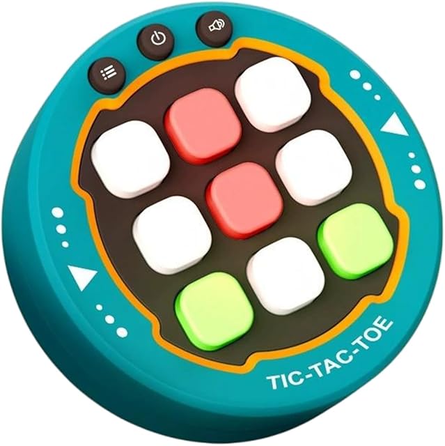 The Toe Game, 3 in 1 Electronic Board Handheld Game with Silent Mode, Portable Travel Games for Car Ride, Trip Office Break Queue Time Birthday Gift for Kids Adult (Black)