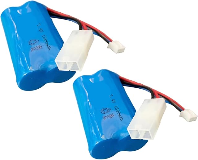 The 7.4V 1500mAh Lipo Battery Replacement Parts Apply in Remote Control Warship Speed Boat Universal (2)