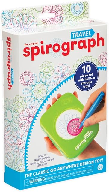The Spirograph Travel – Arts and Crafts, Travel Toys, Kids Toys, Art, Craft Supplies, Drawing Kit, Toddler Activities, Unleash Your Child Inner Artist, Ages 5+