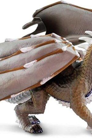 The Safari Ltd. Wolf Dragon Figurine - Detailed 8" Plastic Model Figure - Fun Fantasy Play Toy for Boys, Girls & Kids Ages 4+