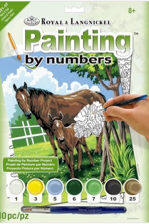 The Royal & Langnickel ROYPJS21 Royal PJS21 Paintbynumber Activity Kid Horses, Multicolor