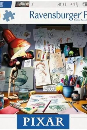 The Ravensburger Disney The Artist's Desk 1000 Piece Jigsaw Puzzle for Adults - 12000302 - Handcrafted Tooling, Made in Germany, Every Piece Fits Together Perfectly