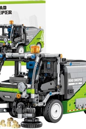 The RiceBlock City Sweeper Car Building Sets Toys Kit for Adult, Garbage Truck Building Car Model, A Gift for Boys 8-14, 899 Pieces