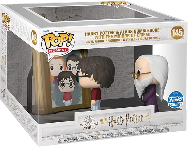 The Funko: POP! Moment Harry Potter and Albus Dumbledore with The Mirror Erised, Grow Your Wizarding World Collection Today, Vinyl Collectible, Amazon Exclusive