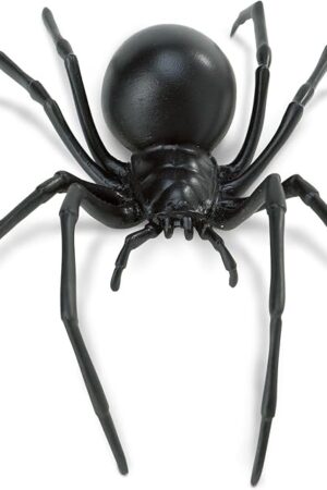 The Safari Ltd. Black Widow Spider Figurine - Realistic 6.5" Arachnid Figure - Educational Toy for Boys, Girls, and Kids Ages 3+