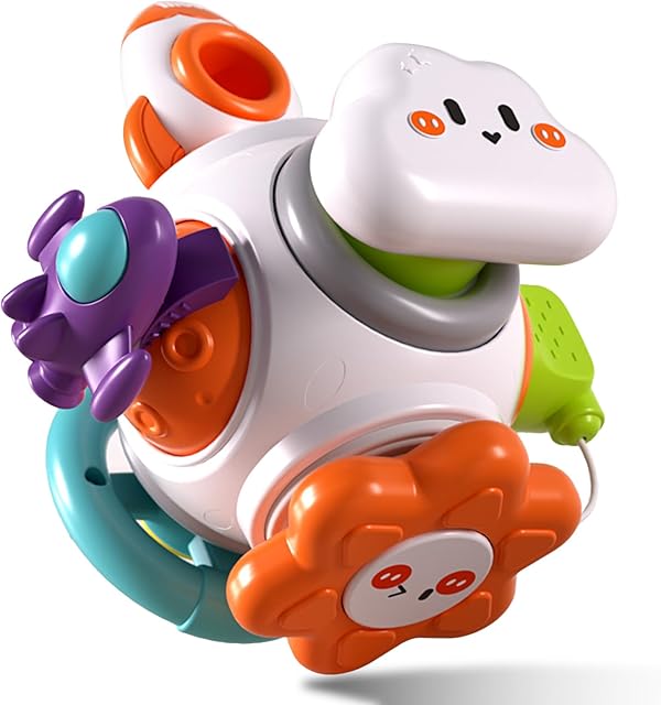 The Montessori Toys for 1-3 Year Old, Baby Sensory Toys for 0-6 6-12 Months Travel Activities Busy Board Cube,Easter Basket Stuffers Gifts for 6 9 12 18 Months One 2 3 Year Old Infant Toddler Boys Girls