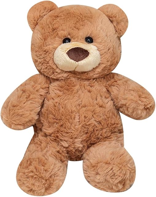 The 10inch Teddy Bear Stuffed Animal, Soft Teddy Bear Plushie Toys, Birthday Christmas Valentine's Day Gifts for Kid Boys Girls (Brown)