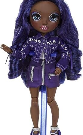 The Rainbow High Krystal Bailey – Indigo (Dark Purple) Fashion Doll with 2 Outfits to Mix & Match and Doll Accessories, Great Gift and Toy for Kids 6-12 Years Old