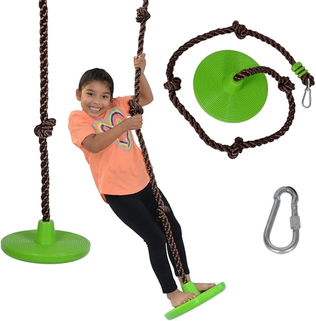 The Swurfer Disco Tree Swing - Swing Sets for Backyard, Outdoor Swing, Swingset Outdoor for Kids, Easy Installation, Heavy Duty, Adjustable