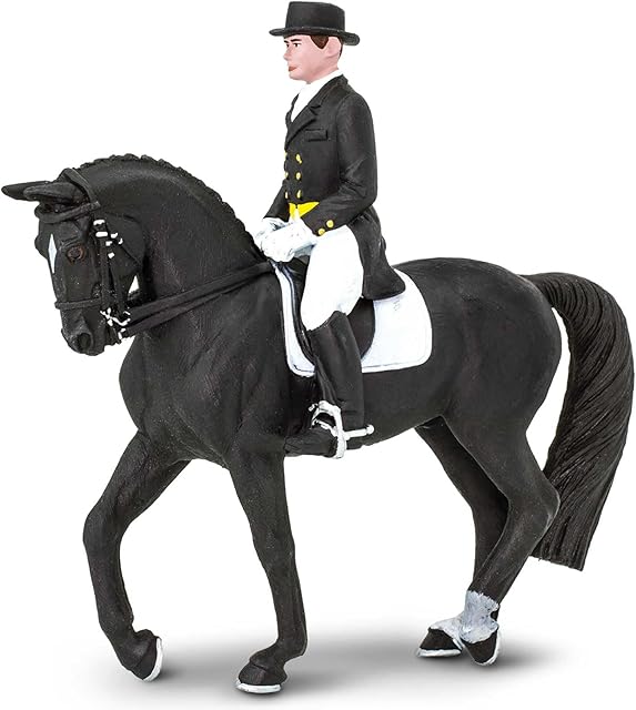The Safari Ltd. James on Dancing Bells Toy Set - Realistic Horse and Rider Model - Educational Toy for Boys, Girls, and Kids Ages 3+