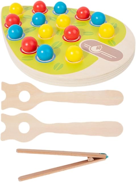 The Wooden Rainbow Color Sorting Toy Logical Thinking Bead Color