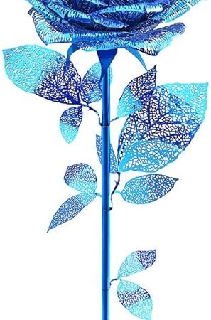 The Piececool 3D Metal Puzzles Rose Flower Model Kits, Artificial Fake Flowers Metal Building Blocks DIY 3D Puzzle for Adults, for Father Mothers Valentines Day, 15Pcs