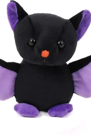 The Plushland Halloween Black Bat Stuffed Animal Plush Toys,Soft Toy Gifts for Kids 7 Inch