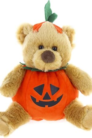 The Plushland Stuffed Halloween Costume Bear – Stuffed Animal Bear – 9 Inches.