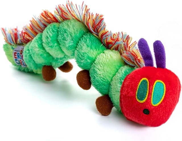 The KIDS PREFERRED World of Eric Carle, The Very Hungry Caterpillar Bean Bag Toy, 10 inches
