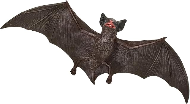 The Safari Ltd. Brown Bat Figurine - Detailed 9" Plastic Model Figure - Fun Educational Play Toy for Boys, Girls & Kids Ages 3+