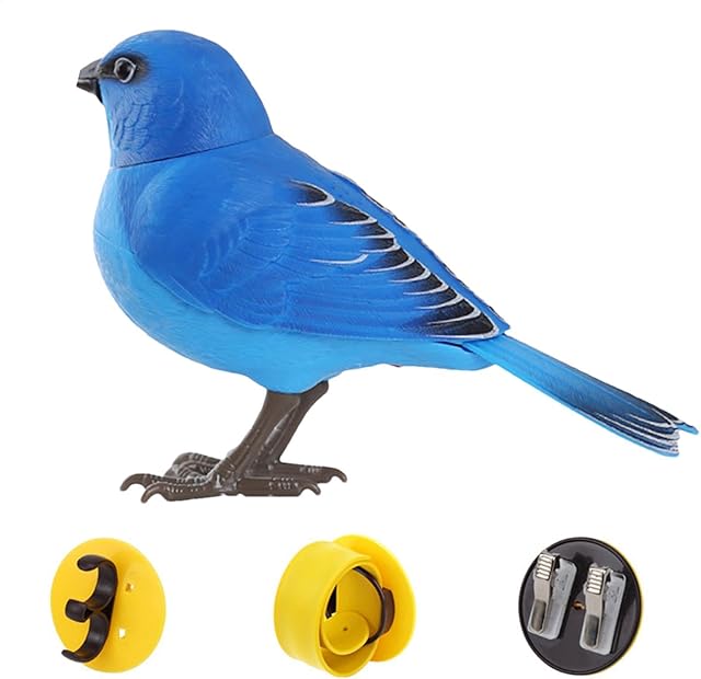The Robot Bird Electric Singing and Chirping Bird Toy Creative and Interesting Simulated Bird with Motion and Sound Battery Operated Realistic Singing Chirping Birds for Home Decoration