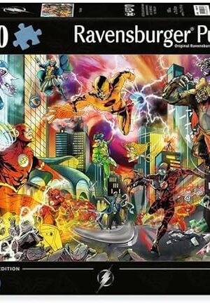 The Ravensburger DC Collector’s Edition The Flash 1000 Piece Jigsaw Puzzle for Adults - 12000748 - Handcrafted Tooling, Made in Germany, Every Piece Fits Together Perfectly