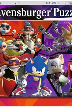 The Ravensburger - Children's Jigsaw Puzzle - 100 Pieces XXL Puzzle - Nothing can Stop Sonic/Sonic Prime - Ages 6 Puzzle - Thick and Durable Cardboard - Sonic Prime - 13383