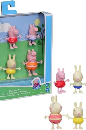 The Peppa Pig Peppa's Adventures Peppa's Swim Time Figure 6-Pack