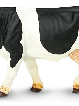 The Safari Ltd. Holstein Cow Figurine - Detailed 5" Plastic Model Figure - Fun Educational Play Toy for Boys, Girls & Kids Ages 3+