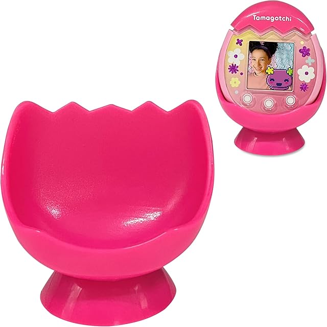 The Desktop Cradle Dock for Tamagotchi Pix with Camera, Holder with New Tamagotchi Pix Electronic Pet Accessory (Only Holder Stand) (Pink)
