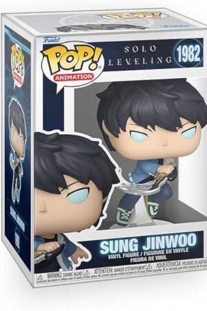 The Pop Anime: Solo Leveling - Sung Jinwoo Vinyl Figure Bundled with Box Protector Compatible for Funko
