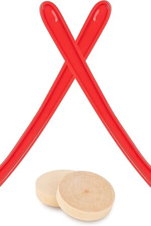 The Replacement Sticks & Pucks for Classic Wooden Tabletop Hockey Games – Set of 2 Sticks & 2 Pucks, Extra Accessories for Board Games for Kids & Adults