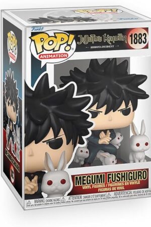 The Pop Anime: Jujutsu Kaisen (JJK) - Megumi Fushiguro with Rabbits Vinyl Figure Included with Box Protector Compatible for Funko