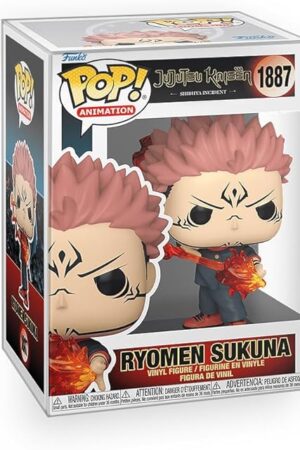 The Pop Anime: Jujutsu Kaisen (JJK) - Ryomen Sukuna Fire Arrow Vinyl Figure Included with Box Protector Compatible for Funko
