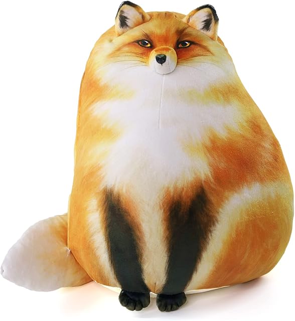 The Fox Stuffed Animal, 14" Fox Plush Pillow, Cute Plushies, Throw Pillow Doll Big Plush Toys Birthday Gift for Girls Boys Girlfriend Kids