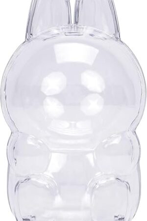 The Protective Case Compatible with LABUBU Have a Seat - Crystal-Clear Hard Display Box with Keychain & Dustproof Cover, Secure Backpack Hooks for Shelf/Outdoor Showcase (Doll Not Included) Sitting B