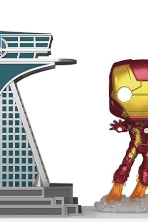 The Pop! Town: Avengers: Age of Ultron - Avengers Tower with Iron Man (Glow-in-The-Dark) PX Vinyl Figure