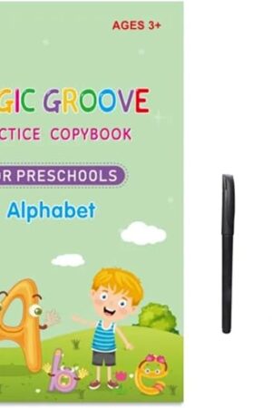 The Reusable Magic Groove Practice Copybooks Children's Montessori Toy Writing Book Drawing Tools for Preschoos Calligraphy alphabet One size