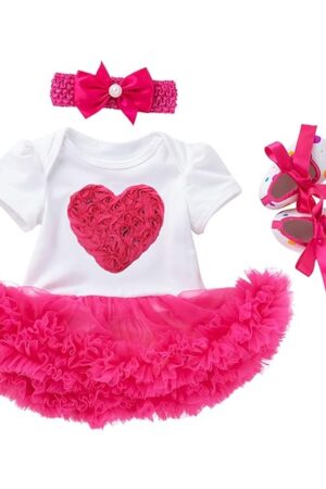 The Reborn Baby Doll Clothes Accessories for 20-23 inch Newborn Girl Boy Dolls 3Pcs Set Rose